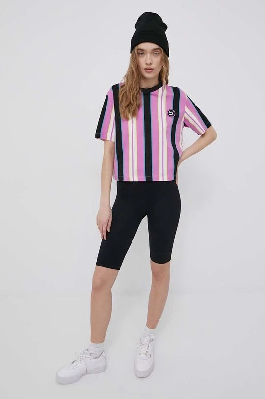 Γυναικεία Κοντομάνικο Μπλουζάκι Puma χρώμα: ροζ 2 Γυναικεία Κοντομάνικο Μπλουζάκι Puma χρώμα: ροζ - Image 2