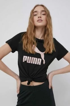 Γυναικεία Κοντομάνικο Μπλουζάκι Puma χρώμα: μαύρο