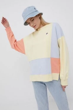 Γυναικεία Χωρίς φερμουάρ Βαμβακερή μπλούζα Puma χρώμα: κίτρινο,