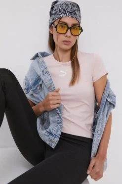 Γυναικεία Κοντομάνικο Puma - Μπλουζάκι ροζ