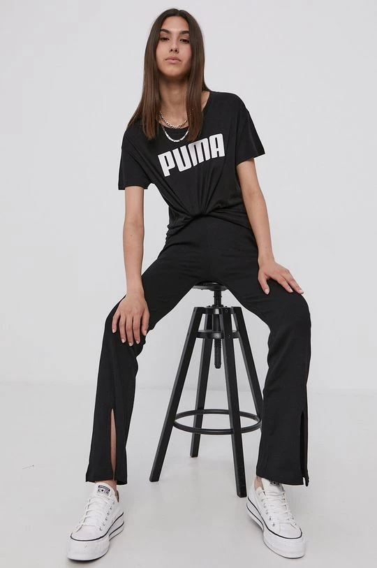 Γυναικεία Κοντομάνικο Μπλουζάκι Puma χρώμα: μαύρο 1 Γυναικεία Κοντομάνικο Μπλουζάκι Puma χρώμα: μαύρο