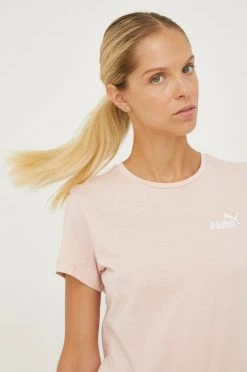 Γυναικεία Κοντομάνικο Βαμβακερό μπλουζάκι Puma ροζ
