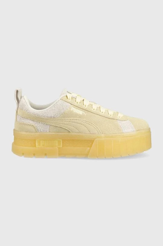 Γυναικεία Sneakers Σουέτ αθλητικά παπούτσια Puma Mayze Mono Wns κίτρινο 1 Γυναικεία Sneakers Σουέτ αθλητικά παπούτσια Puma Mayze Mono Wns κίτρινο