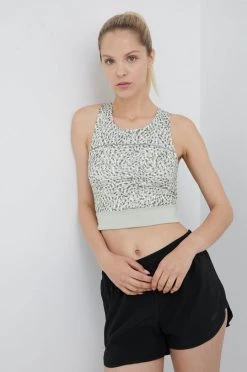 Γυναικεία Αμάνικος Τοπ για τρέξιμο Puma πράσινο