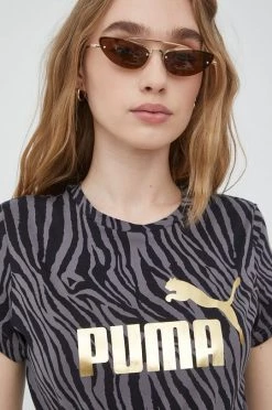 Γυναικεία Κοντομάνικο Βαμβακερό μπλουζάκι Puma μαύρο -Puma Κατάστημα unnamed file 3295