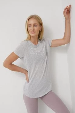 Γυναικεία Κοντομάνικο Μπλουζάκι προπόνησης Puma Rtg Heather γκρι