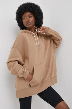 Γυναικεία Χωρίς φερμουάρ Βαμβακερή μπλούζα Puma χρώμα: καφέ,