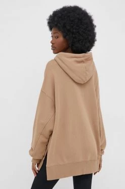 Γυναικεία Χωρίς φερμουάρ Βαμβακερή μπλούζα Puma χρώμα: καφέ, -Puma Κατάστημα unnamed file 3340