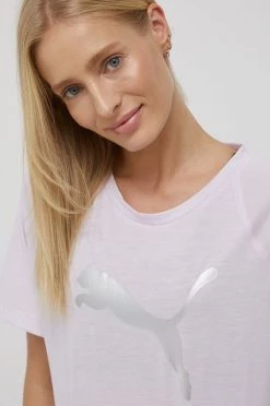 Γυναικεία Κοντομάνικο Μπλουζάκι Puma χρώμα: μοβ -Puma Κατάστημα unnamed file 3365