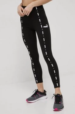 Γυναικεία Κολάν Puma Power Tape χρώμα: μαύρο