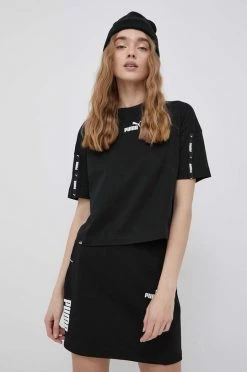 Γυναικεία Κοντομάνικο Μπλουζάκι Puma χρώμα: μαύρο