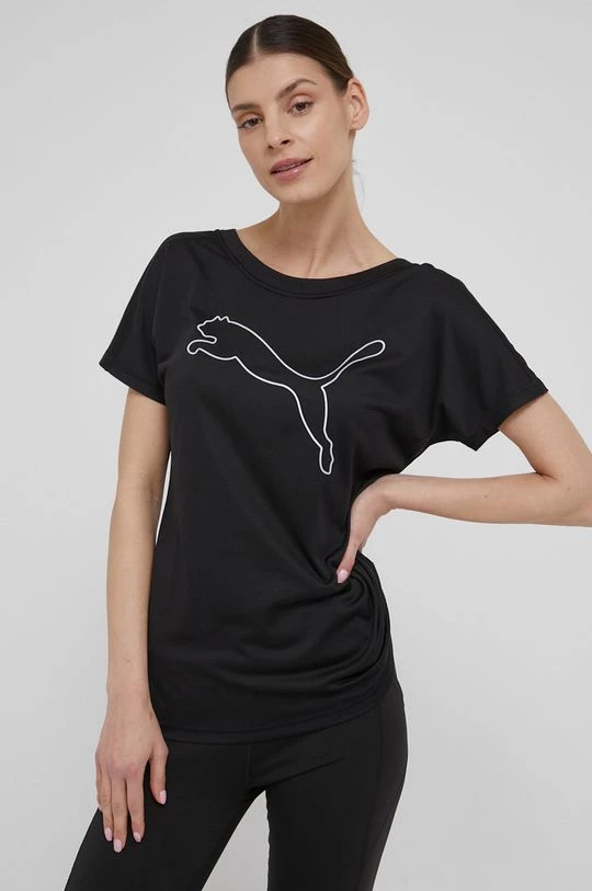 Γυναικεία Κοντομάνικο Μπλουζάκι προπόνησης Puma Favourite Cat μαύρο 1 Γυναικεία Κοντομάνικο Μπλουζάκι προπόνησης Puma Favourite Cat μαύρο