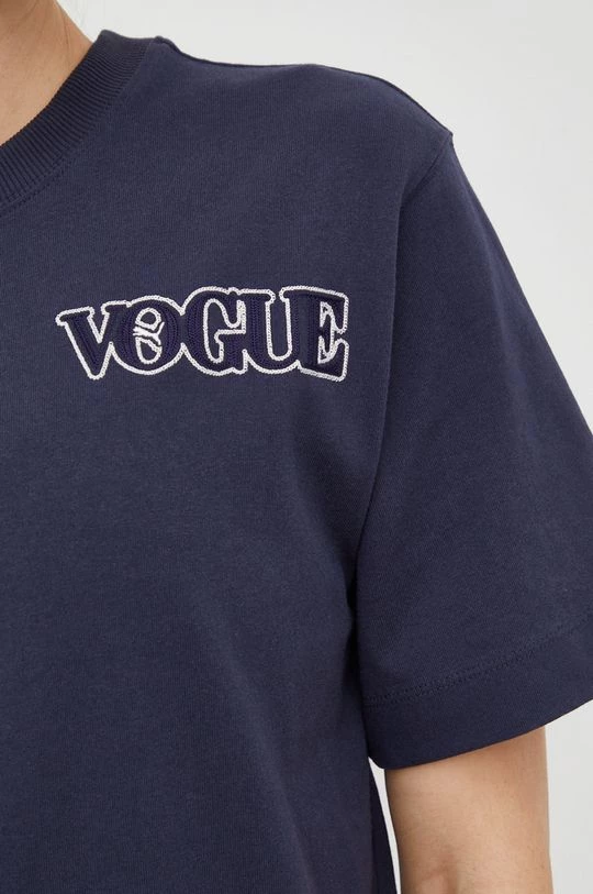 Γυναικεία Κοντομάνικο Βαμβακερό μπλουζάκι Puma X Vogue ναυτικό μπλε 5 Γυναικεία Κοντομάνικο Βαμβακερό μπλουζάκι Puma X Vogue ναυτικό μπλε - Image 5