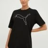 Γυναικεία Κοντομάνικο Βαμβακερό μπλουζάκι Puma μαύρο