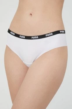 Γυναικεία Σλιπ Puma Βραζιλιάνικο στρίνγκ (2-pack) λευκό