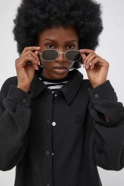 Γυναικεία Πουκάμισα Βαμβακερό πουκάμισο Puma χρώμα: μαύρο, -Puma Κατάστημα unnamed file 3813