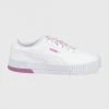 Γυναικεία Sneakers Υποδήματα Puma Carina Logomania άσπρο