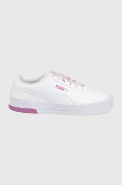 Γυναικεία Sneakers Υποδήματα Puma Carina Logomania άσπρο