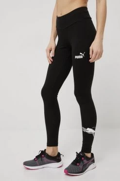 Γυναικεία Κολάν Puma Power Graphic χρώμα: μαύρο