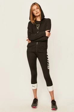 Γυναικεία Με φερμουάρ Puma - Μπλούζα μαύρο