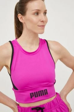 Γυναικεία Αμάνικος Τοπ προπόνησης Puma ροζ