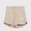 Γυναικεία Σορτς Παιδικό βαμβακερό σορτς Puma μπεζ,