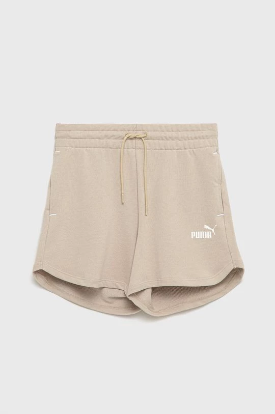 Γυναικεία Σορτς Παιδικό βαμβακερό σορτς Puma μπεζ, 1 Γυναικεία Σορτς Παιδικό βαμβακερό σορτς Puma μπεζ,
