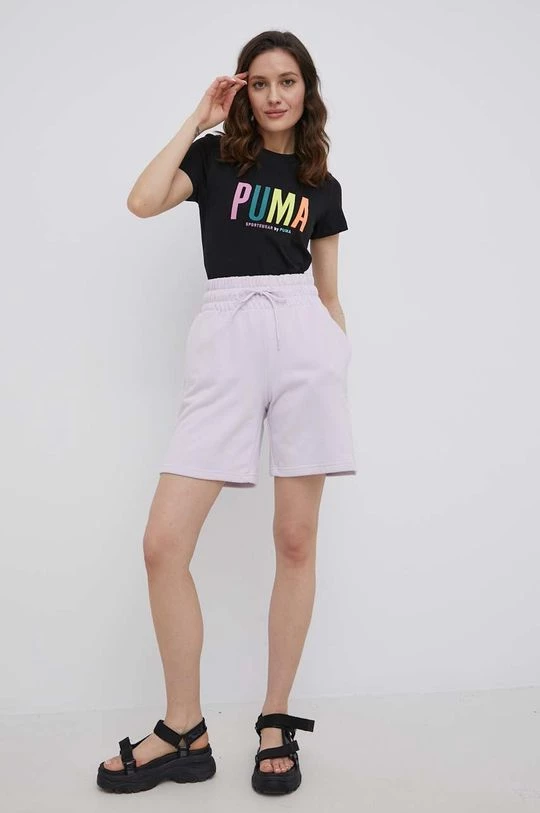 Γυναικεία Σορτς Puma χρώμα: μοβ, 2 Γυναικεία Σορτς Puma χρώμα: μοβ, - Image 2