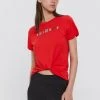 Γυναικεία Κοντομάνικο Βαμβακερό μπλουζάκι Puma κόκκινο