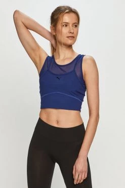 Γυναικεία Αμάνικος Top Puma ναυτικό μπλε