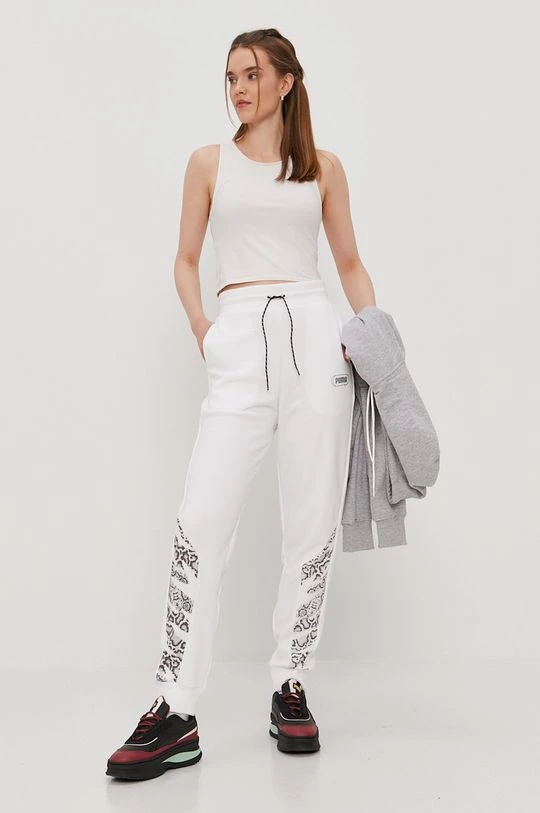 Γυναικεία Παντελόνια φόρμας Παντελόνι Puma χρώμα: άσπρο 2 Γυναικεία Παντελόνια φόρμας Παντελόνι Puma χρώμα: άσπρο - Image 2