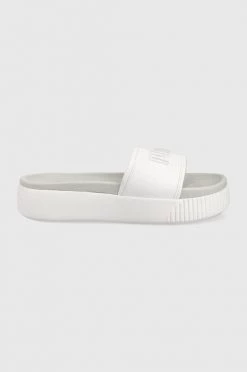 Γυναικεία Σαγιονάρες Παντόφλες Puma Platform Slide άσπρο