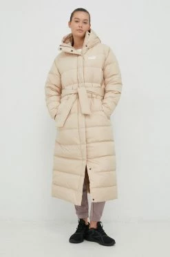 Γυναικεία Μακριά μπουφάν Μπουφάν με επένδυση από πούπουλα Puma μπεζ,