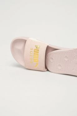 Γυναικεία Σαγιονάρες Δερμάτινες παντόφλες Puma χρώμα: ροζ -Puma Κατάστημα unnamed file 4415