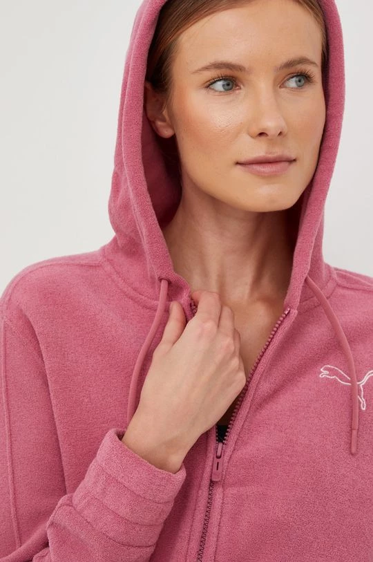 Γυναικεία Με φερμουάρ Μπλούζα Puma μοβ, με κουκούλα 4 Γυναικεία Με φερμουάρ Μπλούζα Puma μοβ, με κουκούλα - Image 4