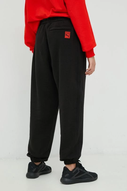 Γυναικεία Παντελόνια φόρμας Βαμβακερό παντελόνι Puma Vogue , χρώμα: μαύρο 3 Γυναικεία Παντελόνια φόρμας Βαμβακερό παντελόνι Puma Vogue , χρώμα: μαύρο - Image 3