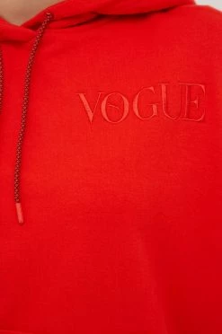 Γυναικεία Χωρίς φερμουάρ Βαμβακερή μπλούζα Puma Vogue γυναικεία, χρώμα: κόκκινο, με κουκούλα -Puma Κατάστημα unnamed file 535