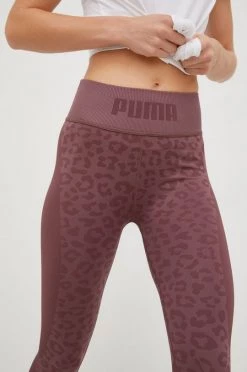 Γυναικεία Κολάν προπόνησης Puma Seamless , χρώμα: καφέ -Puma Κατάστημα unnamed file 554