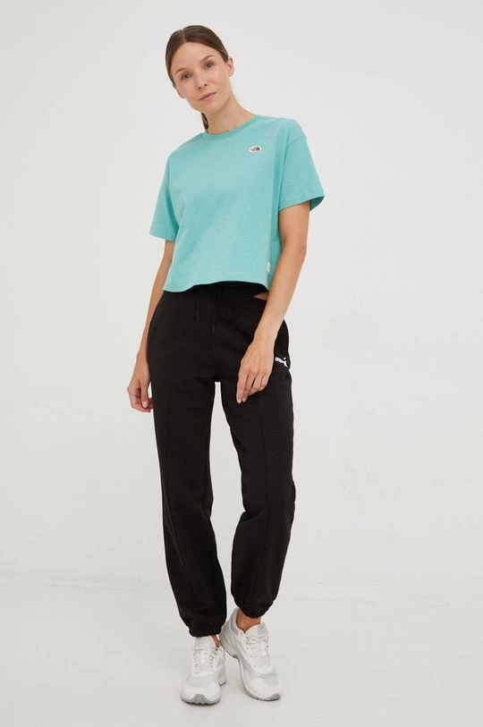 Γυναικεία Παντελόνια φόρμας Βαμβακερό παντελόνι Puma μαύρο 2 Γυναικεία Παντελόνια φόρμας Βαμβακερό παντελόνι Puma μαύρο - Image 2