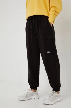Γυναικεία Παντελόνια φόρμας Παντελόνι φόρμας Puma μαύρο