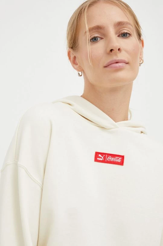 Γυναικεία Χωρίς φερμουάρ Μπλούζα Puma Puma X Coca Cola μπεζ 5 Γυναικεία Χωρίς φερμουάρ Μπλούζα Puma Puma X Coca Cola μπεζ - Image 5