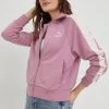 Γυναικεία Με φερμουάρ Μπλούζα Puma ροζ, με κουκούλα
