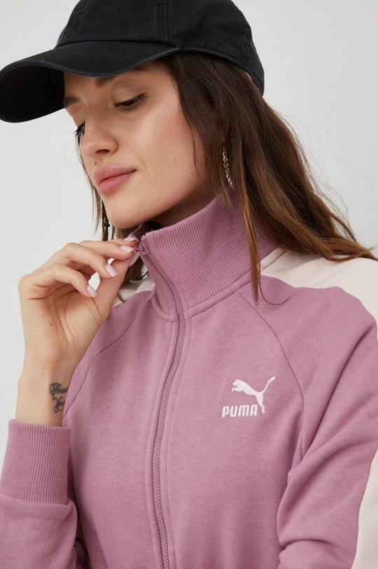 Γυναικεία Με φερμουάρ Μπλούζα Puma ροζ, με κουκούλα 4 Γυναικεία Με φερμουάρ Μπλούζα Puma ροζ, με κουκούλα - Image 4