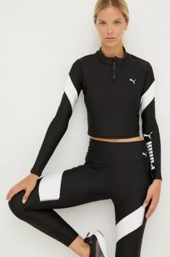 Γυναικεία Μακρυμάνικο Προπόνηση μακρυμάνικο Puma Fit Eversculpt μαύρο