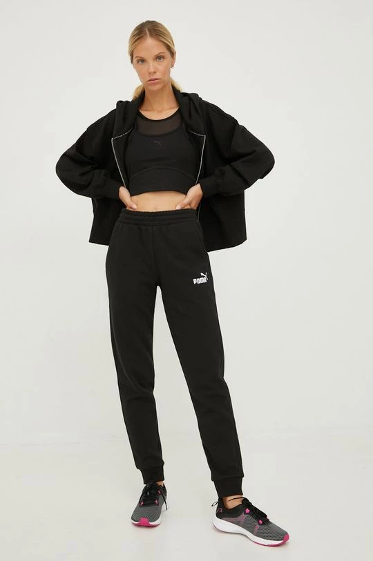 Γυναικεία Με φερμουάρ Μπλούζα Puma μαύρο, 2 Γυναικεία Με φερμουάρ Μπλούζα Puma μαύρο, - Image 2