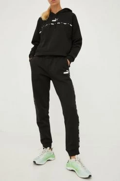 Γυναικεία Παντελόνια φόρμας Παντελόνι φόρμας Puma μαύρο