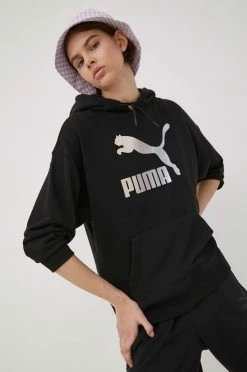 Γυναικεία Χωρίς φερμουάρ Μπλούζα Puma χρώμα: μαύρο,