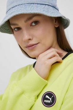 Γυναικεία Χωρίς φερμουάρ Βαμβακερή μπλούζα Puma χρώμα: πράσινο, -Puma Κατάστημα unnamed file 994